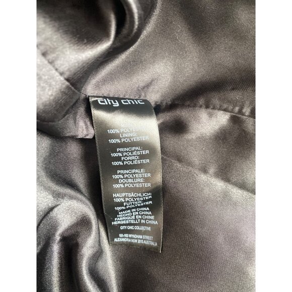 City Chic Animal Lust Coat Jacket Plus Size 16 Retro 70s Style Leopard Print NWT - Picture 12 of 12